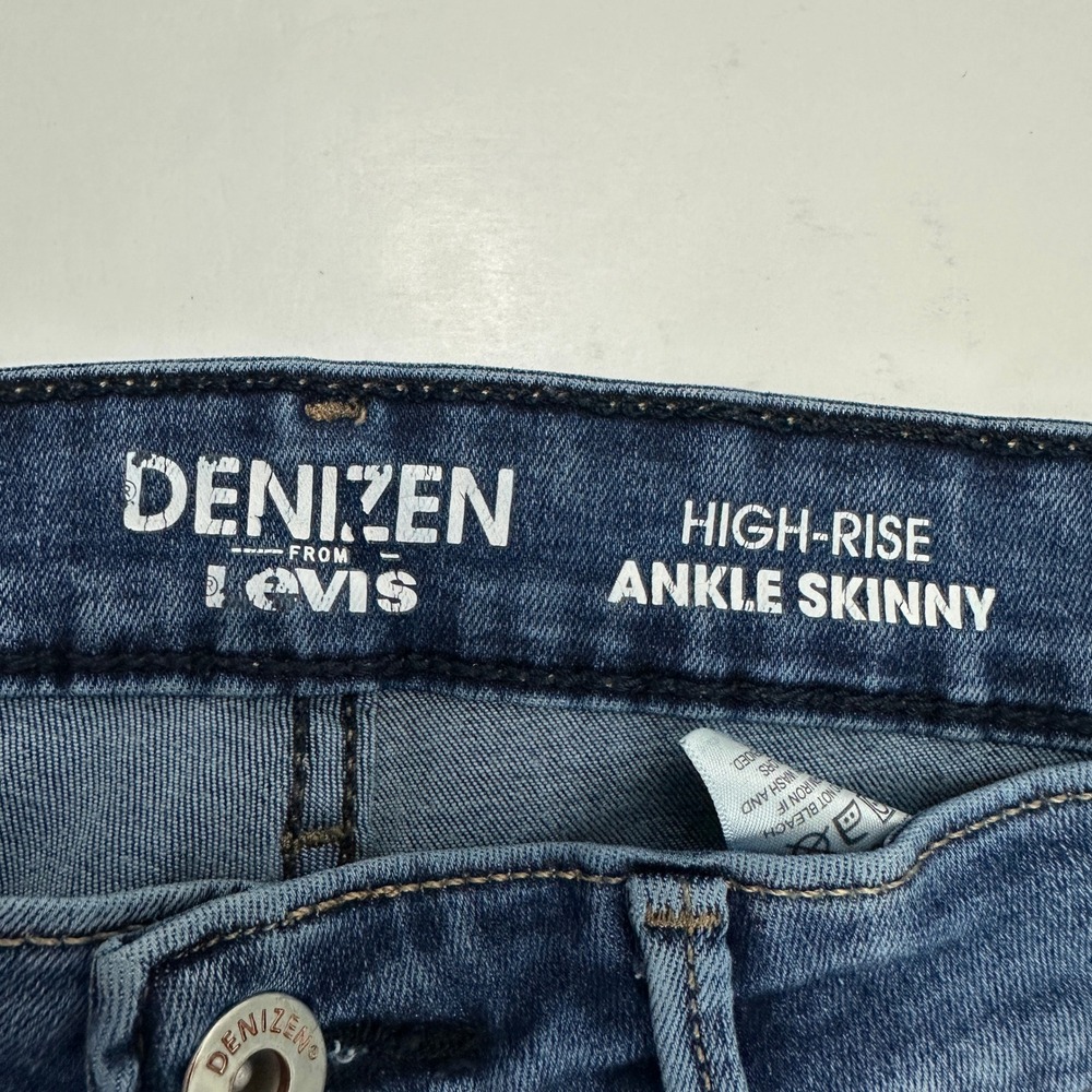 Denizen Levi's High Rise Ankle Skinny Jeans Womens 6 Medium Wash Stretch - Picture 3 of 6